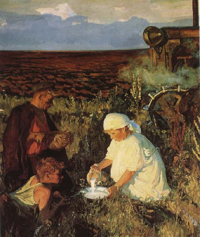 The tractor driver dinner, unknow artist